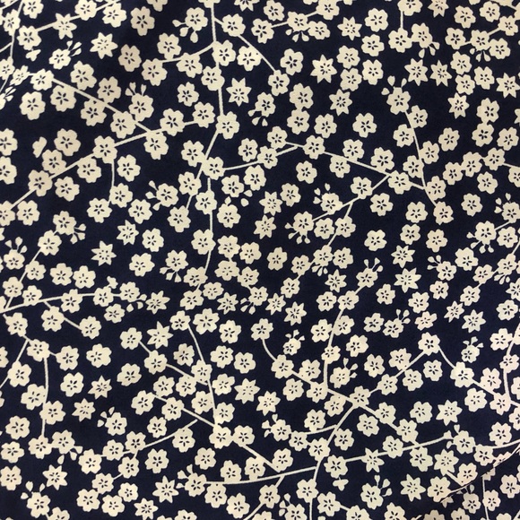 Beautiful navy blue and white cherry blossom a-line dress - Picture 11 of 11